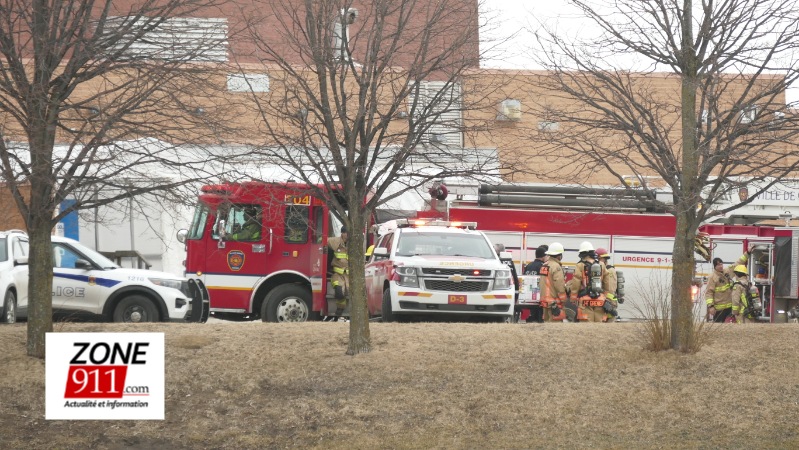 Intervention des pompiers au centre jeunesse de Beauport